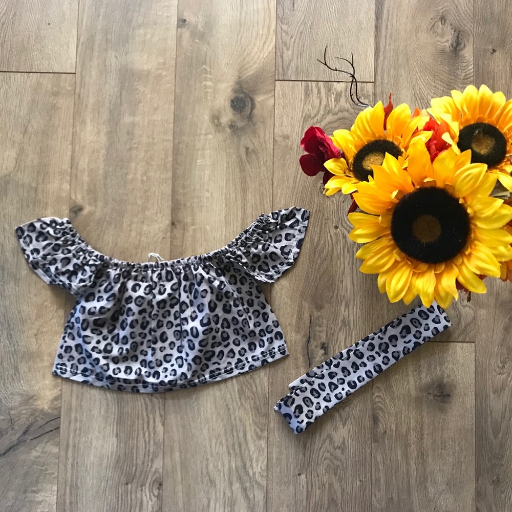 Girls Cheetah Top